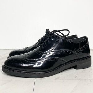 Jeffrey Campbell Moyra Wingtip Black Leather Oxford Shoe 8